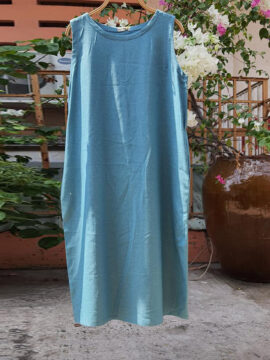 ĐẦM LINEN THIẾT KẾ SÁT NÁCH FỎM SUÔNG FIMM