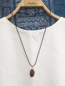 Vòng Đeo Cổ Thiết Kế Đá Tự Nhiên Năng Lượng Fimm Handmade