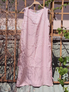 ĐẦM LINEN THIẾT KẾ  FỎM SUÔNG HỒNG PHẤN FIMM