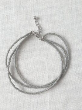 Vòng Tay Lắc Tay Thiết Kế Hạt Cườm Nhật Sắc Xám Whale Handmade