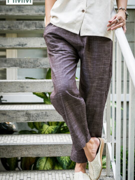 QUẦN DÀI LINEN MÀU NÂU LINEN BỐ