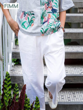 QUẦN DÀI LINEN MÀU TRẮNG  *tạm hết*