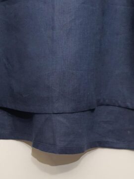 ĐẦM LINEN THIẾT KẾ CÓ TAY XANH NAVY CỔ V FIMM