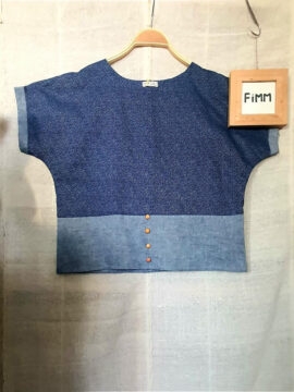 Áo SuKa 0.3 Thiết Kế Tay Liền Vải Linen Nhật Hoa Văn Nhí