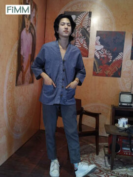 ÁO KHOÁC LINEN PHONG CÁCH KIMONO NHẬT BẢN 3