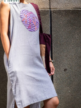 ĐẦM KHÔNG TAY LINEN MÀU XANH DA TRỜI NHẸ HỌA TIẾT CHUỒNG CHUỒNG MỘNG *tạm hết* MƠ