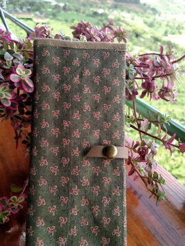 Ví linen dài nhiều ngăn f03