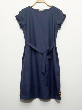 ĐẦM LINEN THIẾT KẾ CÓ TAY XANH SẮC FIMM