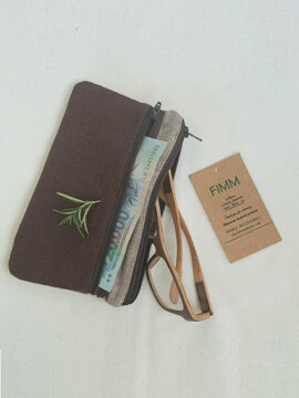 ví 2 ngăn linen lớn F14