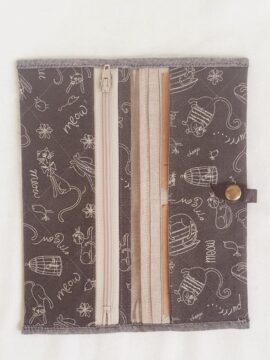 Ví linen dài nhiều ngăn F01