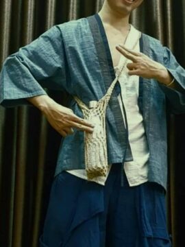 ÁO KHOÁC LINEN PHONG CÁCH KIMONO NHẬT BẢN 1