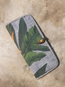 ví linen dài nhiều ngăn f014