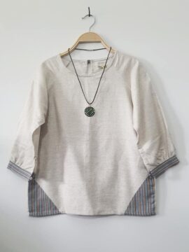 Áo RaLan Thiết Kế Vải Phối Màu