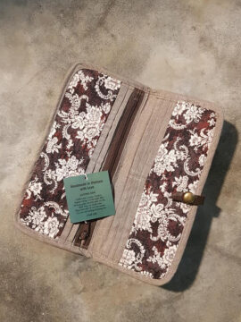 ví linen dài nhiều ngăn f012