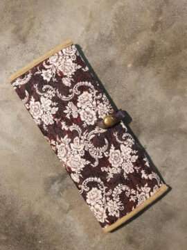 Ví linen dài nhiều ngăn f06