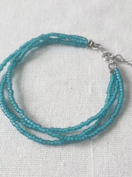 Vòng Tay Lắc Tay Thiết Kế Hạt Cườm Nhật Sắc Xanh Tươi Whale